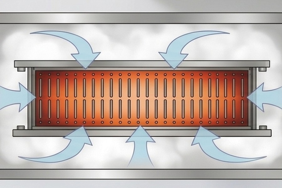 Diagram of the old Dunlop steam vulcanization process
